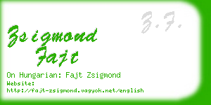 zsigmond fajt business card